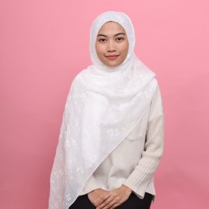 DOLLY COTTON SHAWL - SNOW